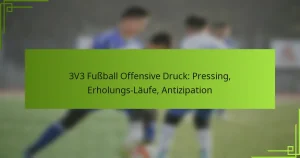 3V3 Fußball Offensive Druck: Pressing, Erholungs-Läufe, Antizipation